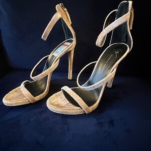 Giuseppe Zanotti Velvet Blush heels